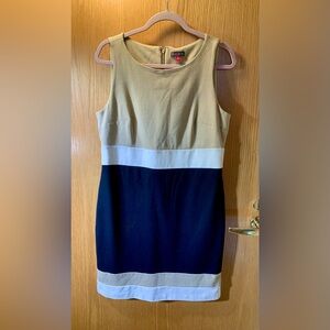 Vince Camuto Colorblock, Sleeveless Midi Dress - Size 10